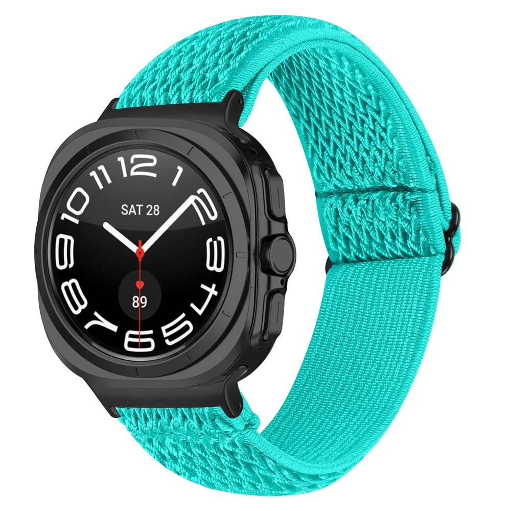 Connect nylonový elastický remienok na Samsung Galaxy Watch8 Classic 46mm/Watch8 44mm/40mm - modrozelený