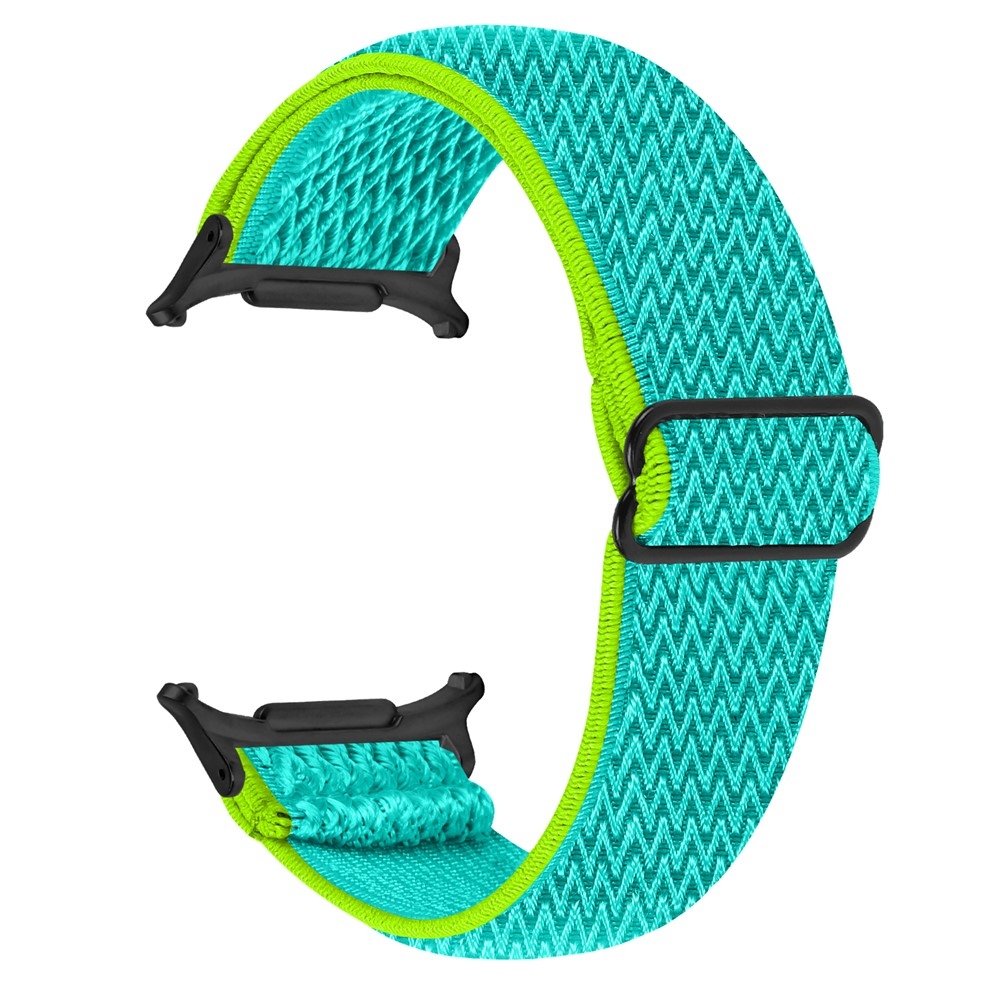 Connect nylonový elastický remienok na Samsung Galaxy Watch8 Classic 46mm/Watch8 44mm/40mm - žltý/modrozelený