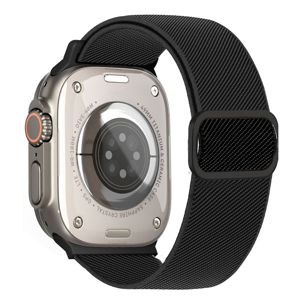 Connect nylonový remienok na Apple Watch Ultra 4/3/2/1 49mm/12/11/10 46mm - čierny