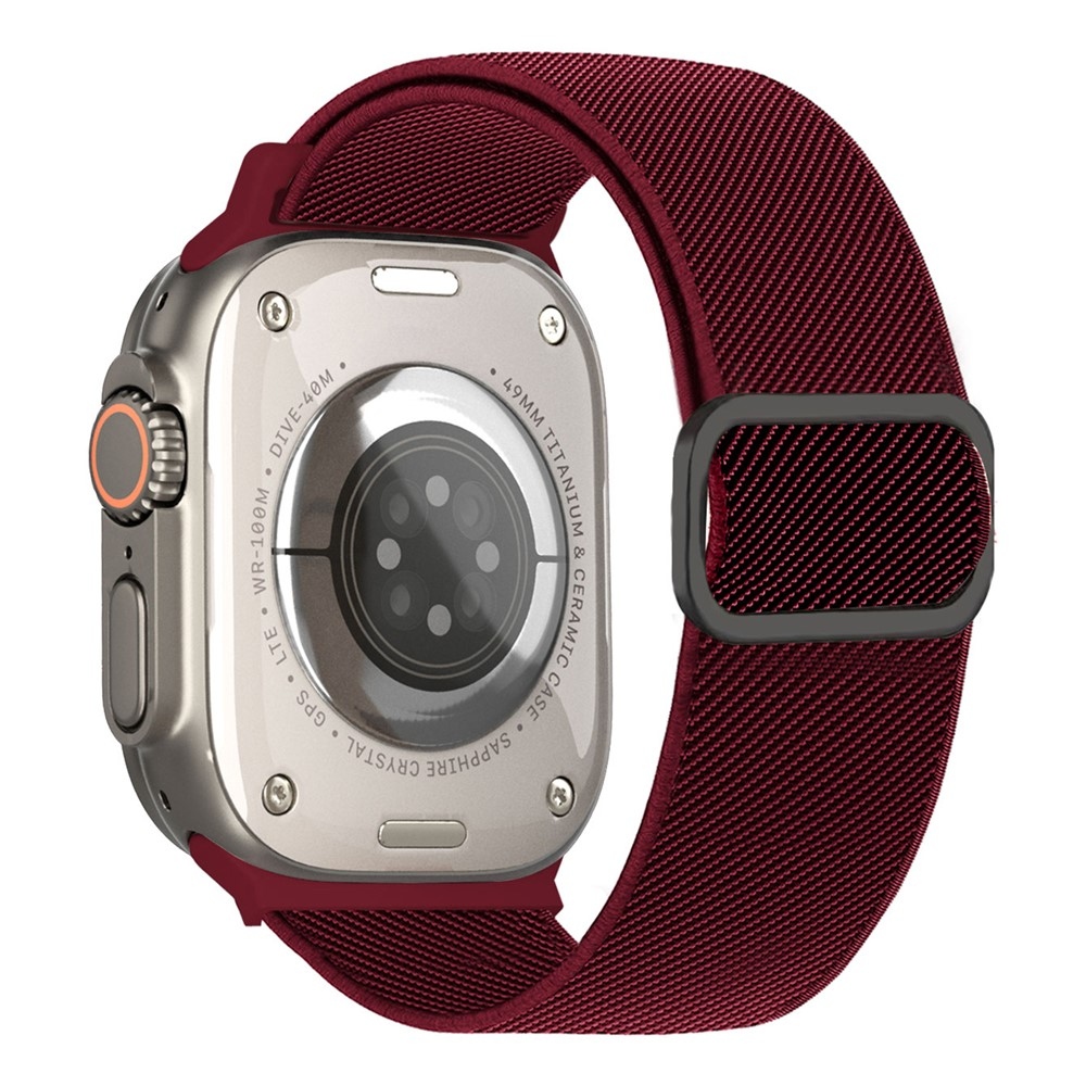 Connect nylonový remienok na Apple Watch Ultra 4/3/2/1 49mm/12/11/10 46mm - vínový