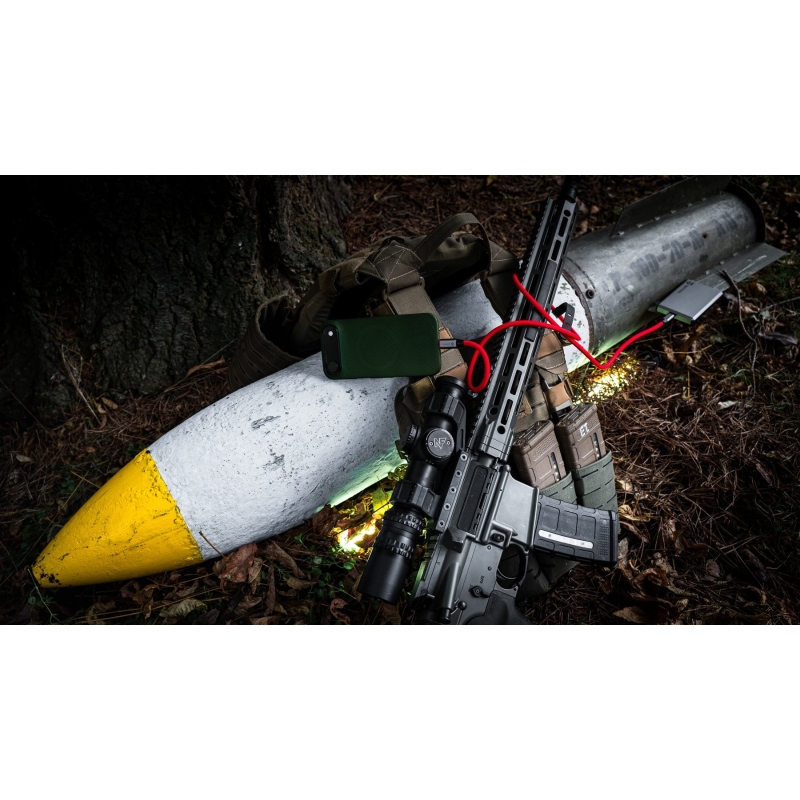 Taktický kábel Fat Man 2.0 USB-C/USB-C 1 m červený