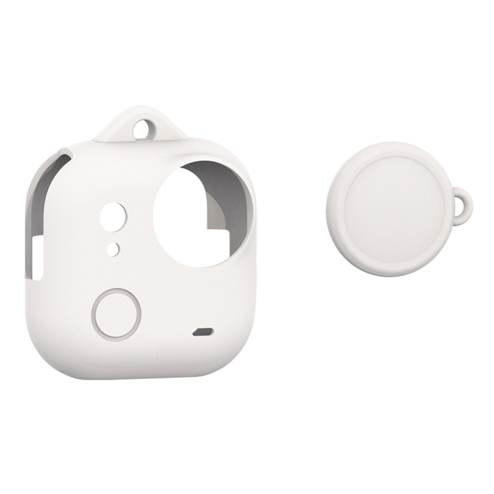 Silikónový ochranný obal s krytkou objektívu pre Insta360 GO Ultra – biely