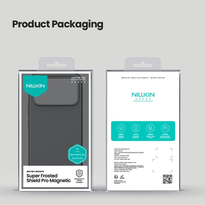 Nillkin Super Frosted PRO Magnetický zadný kryt pre Poco F8 Ultra Black