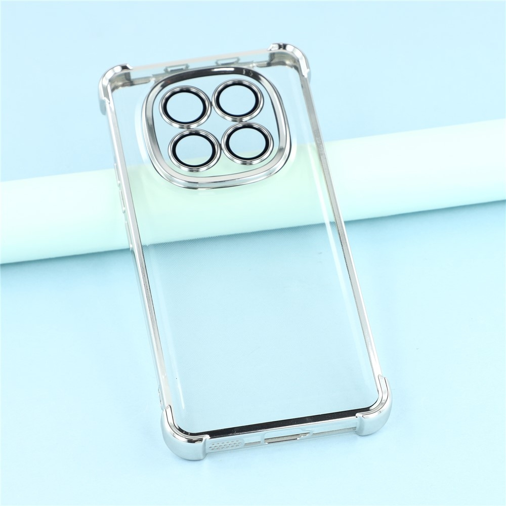 Corners odolný gélový obal s vystuženými rohmi na Xiaomi Poco M8 5G/Redmi Note 15 5G - strieborný