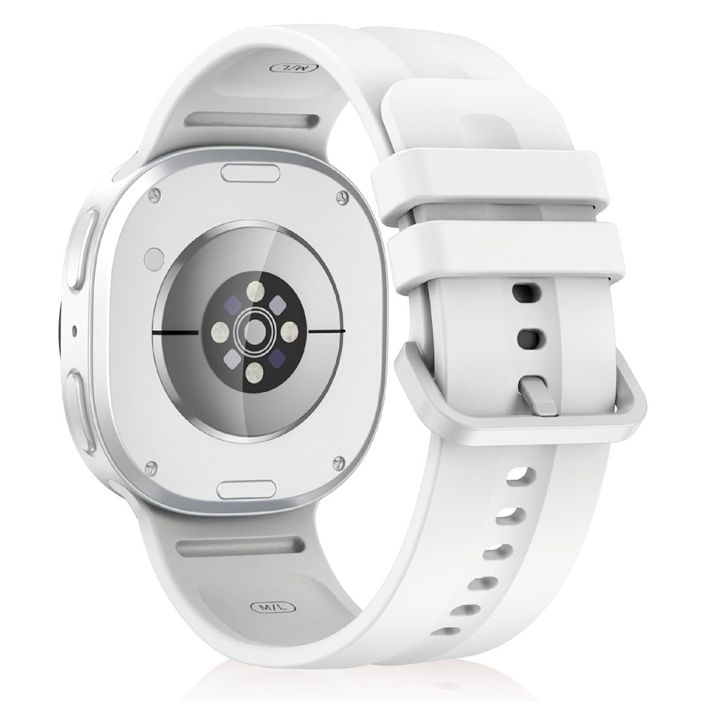 Corre silikónový remienok na Samsung Galaxy Watch9 40mm/44mm/Watch8 44mm/40mm - biely S