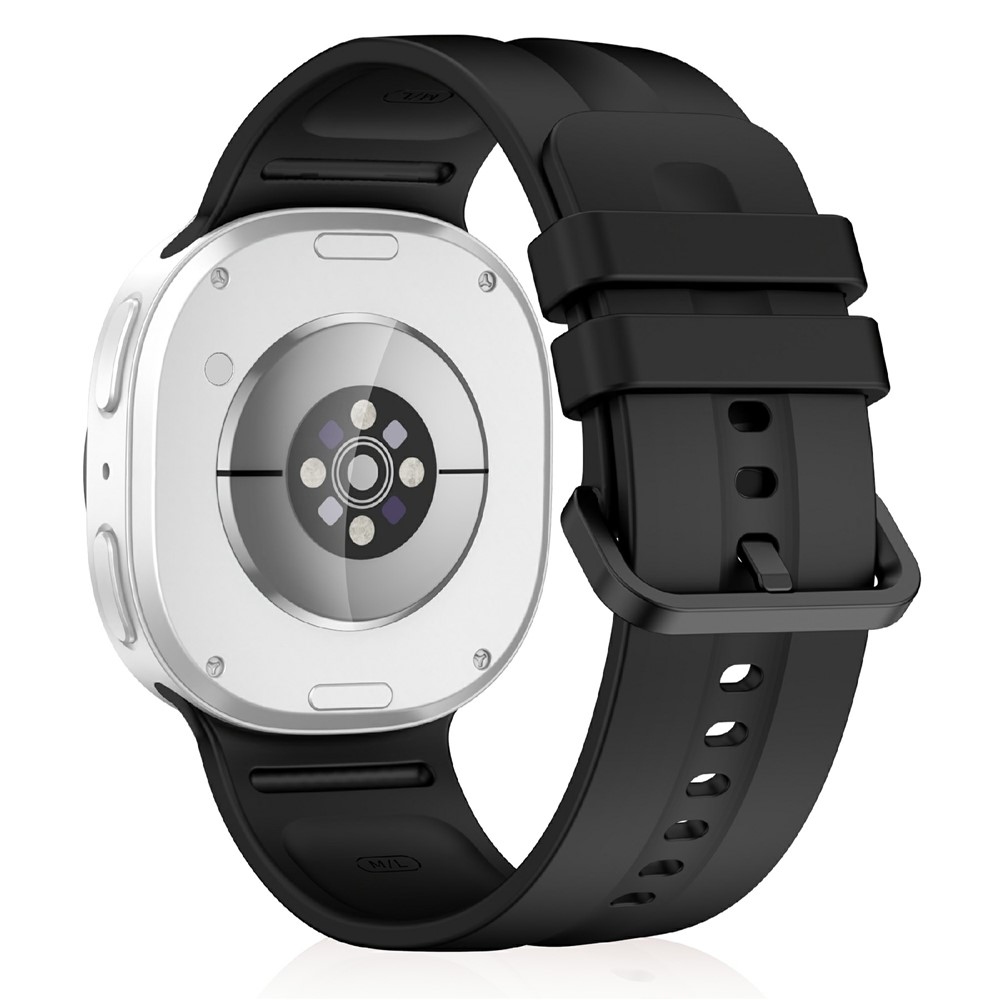 Corre silikónový remienok na Samsung Galaxy Watch9 40mm/44mm/Watch8 44mm/40mm - čierny S
