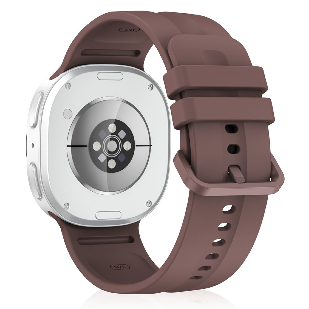 Corre silikónový remienok na Samsung Galaxy Watch9 40mm/44mm/Watch8 44mm/40mm - fialovohnedá S