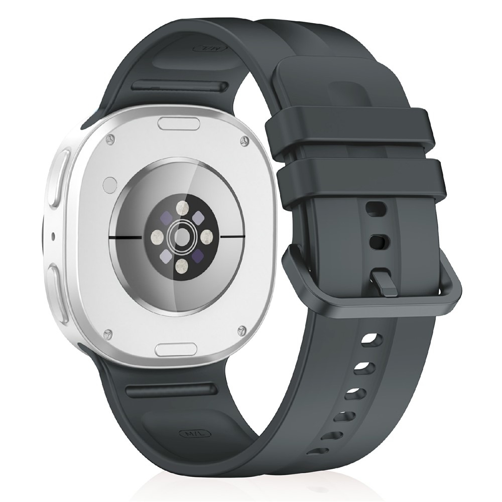Corre silikónový remienok na Samsung Galaxy Watch9 40mm/44mm/Watch8 44mm/40mm - tmavosivý S
