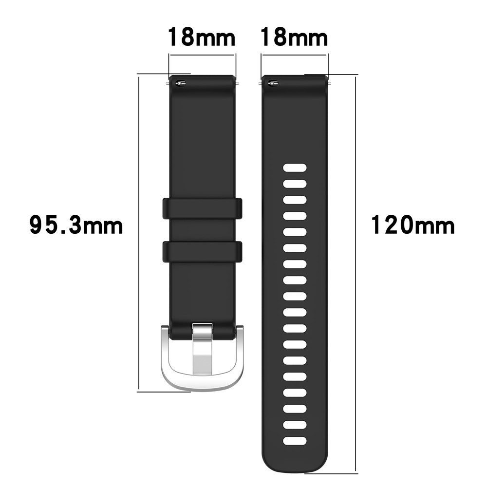 Corros silikónový remienok 22mm na Garmin Venu 4 41mm - čierny