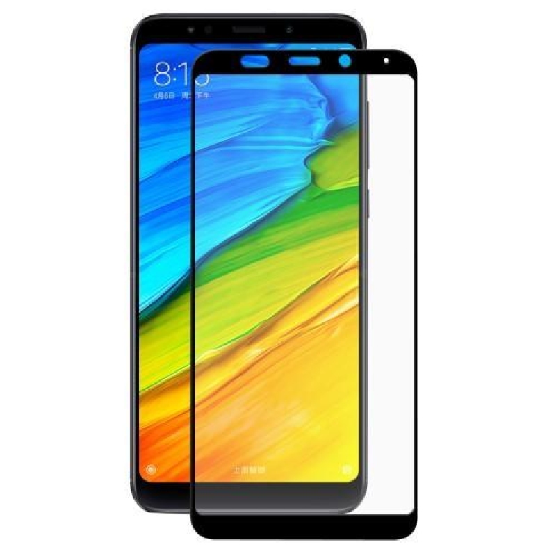 Cover celoplošné tvrdené sklo na Xiaomi Redmi 5 - čierne