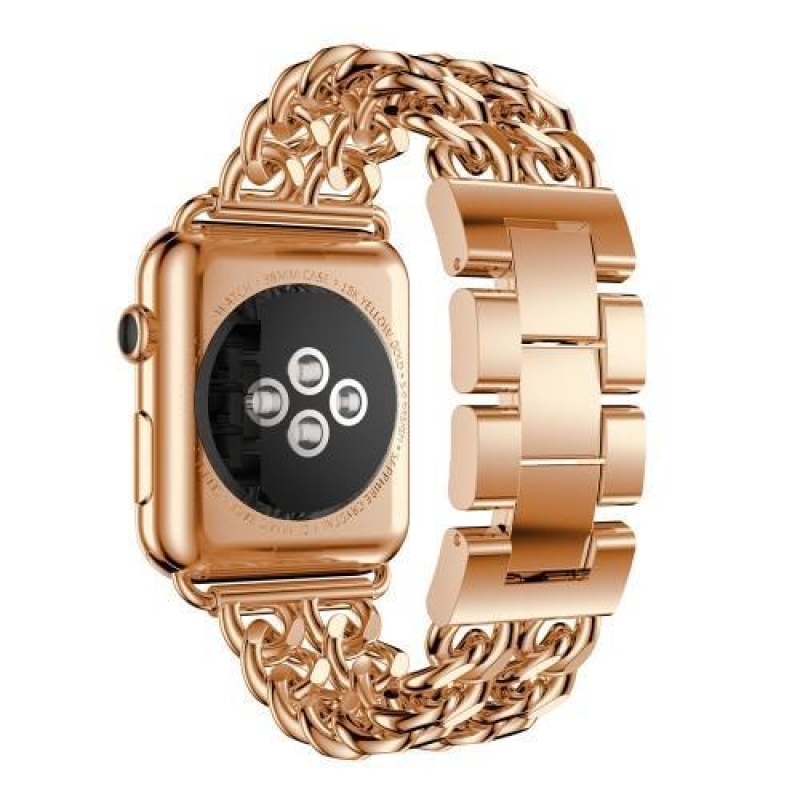 Cowboy štýlový oceľový remienok na Apple Watch 38mm - Rosegold