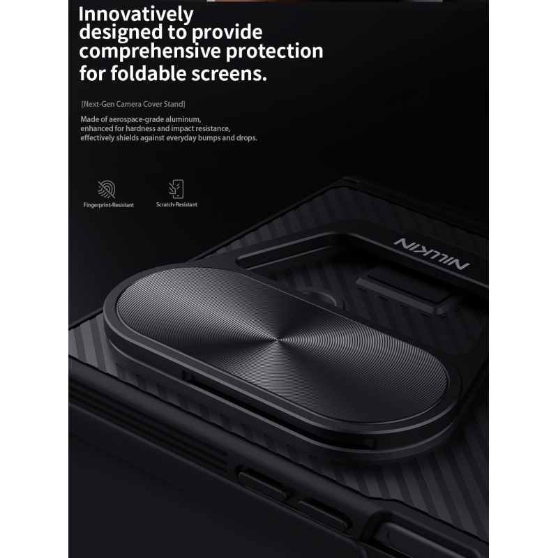 Nillkin CamShield Prop Pen Slot Back Cover pre Samsung Galaxy Z Fold 7 Black