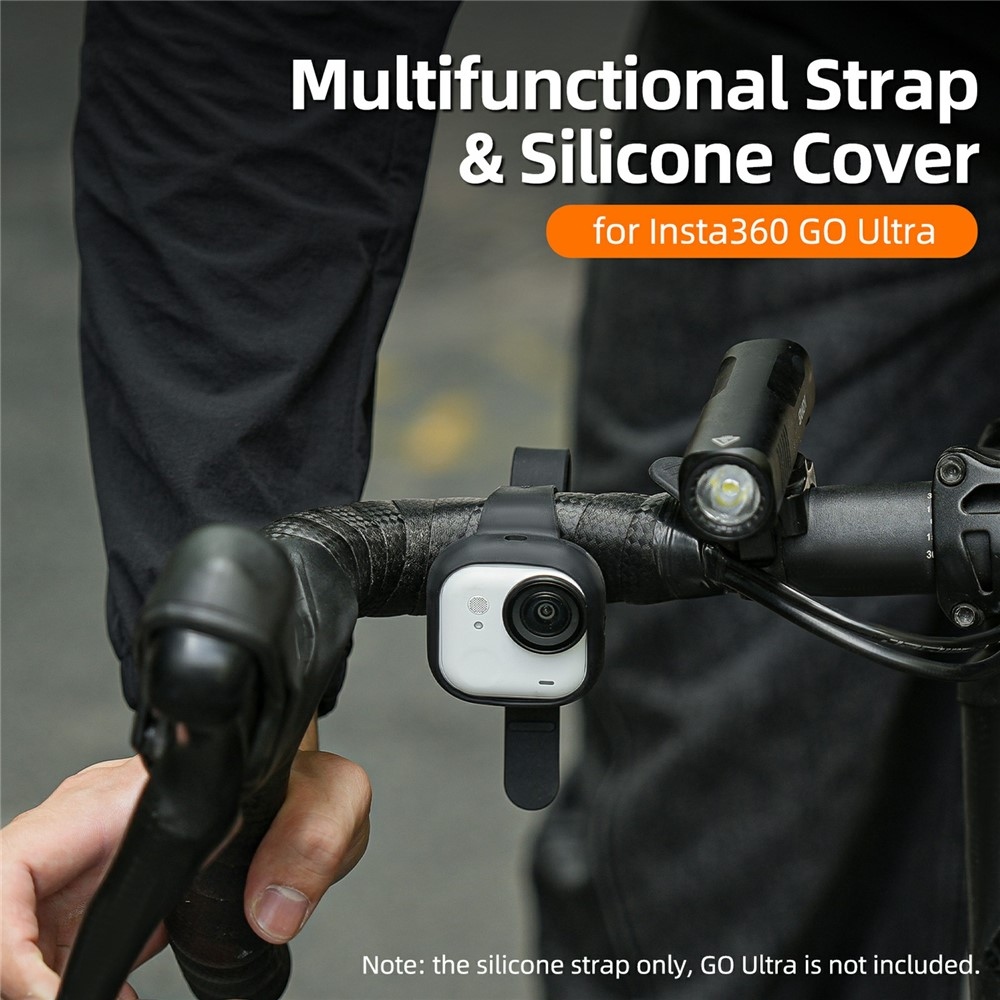 Silikónový ochranný obal s pútkom na ruku Sunnylife pre Insta360 GO Ultra – biely