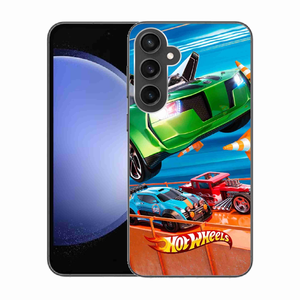 Gélový kryt mmCase na Samsung Galaxy S23 FE - hot wheels 1