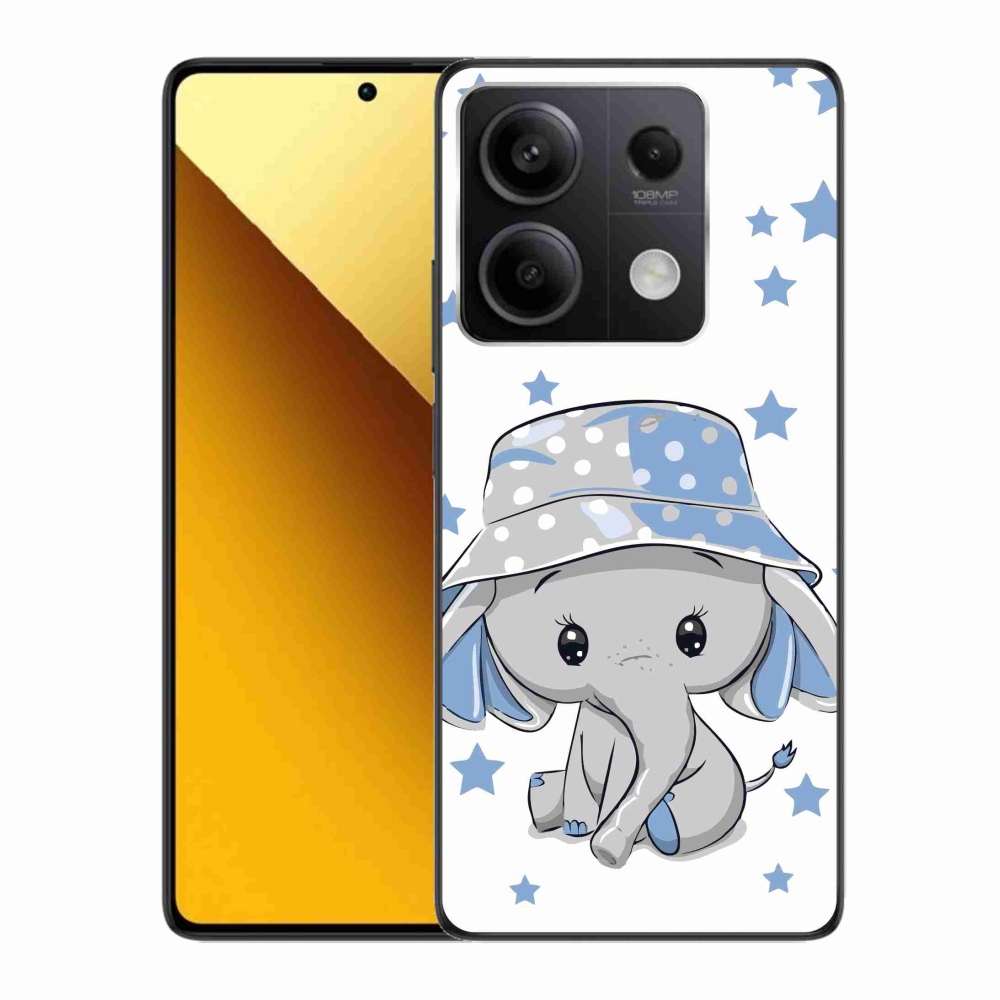 Gélový kryt mmCase na Xiaomi Redmi Note 13 5G - modrý slon