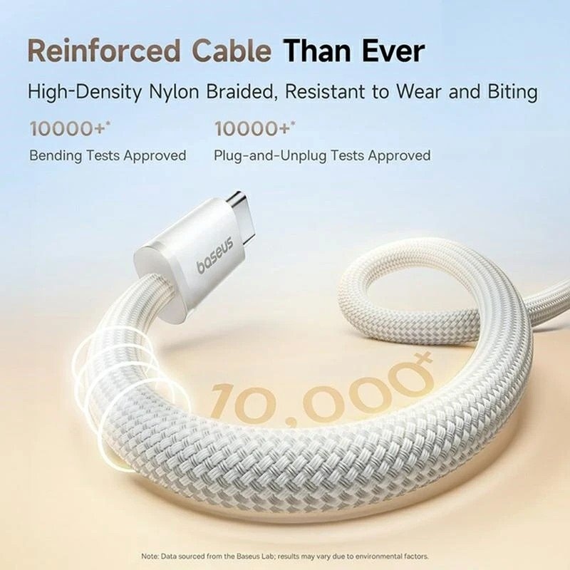 Dátový kábel Baseus Dynamic 4 Pro Series USB-C - USB-C 100W 1m Moon White
