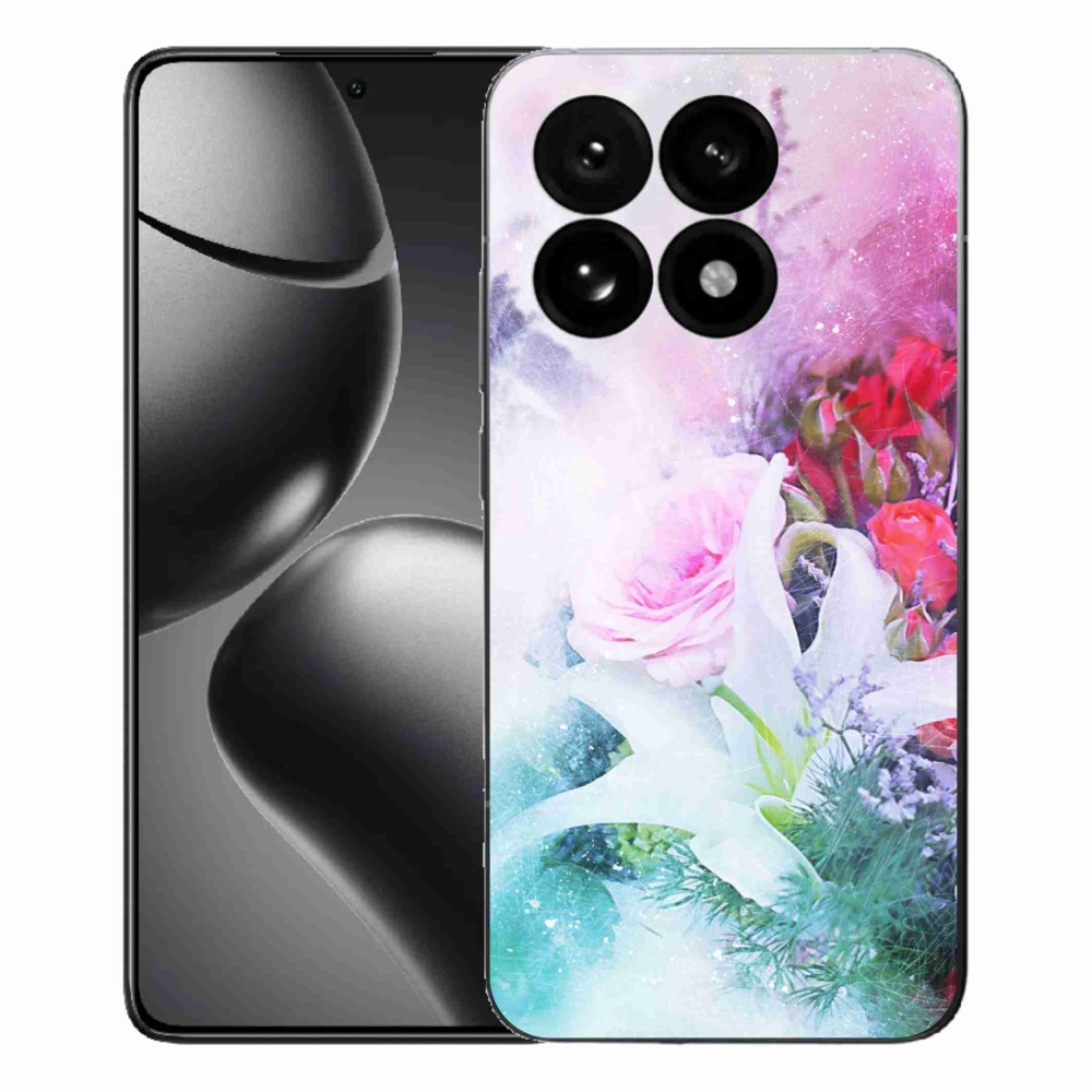 Gélový kryt mmCase na Xiaomi 15T - kvety 4