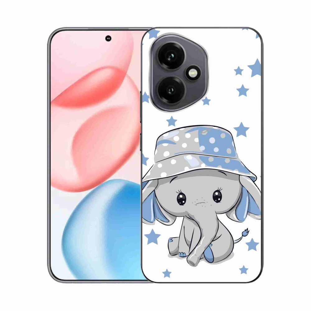 Gélový kryt mmCase na Honor 400 - modrý slon
