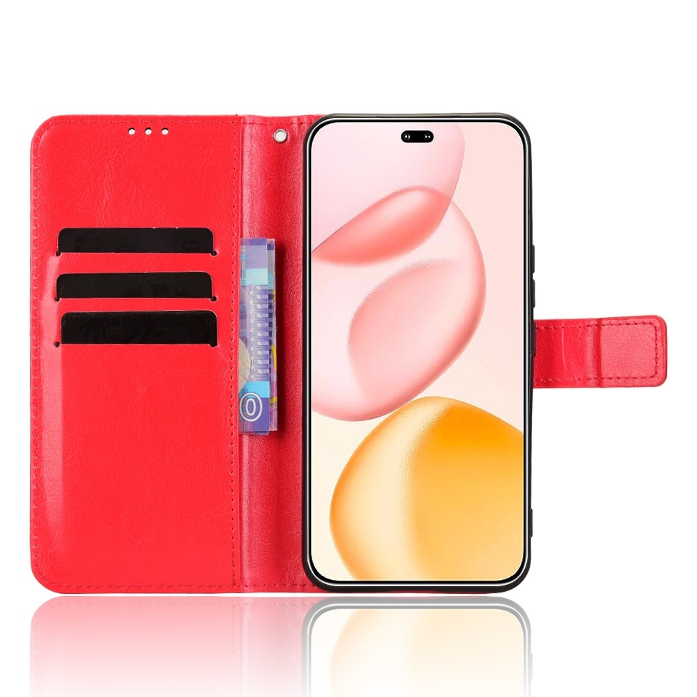 Crazy knižkové puzdro na Honor 400 Pro - červené