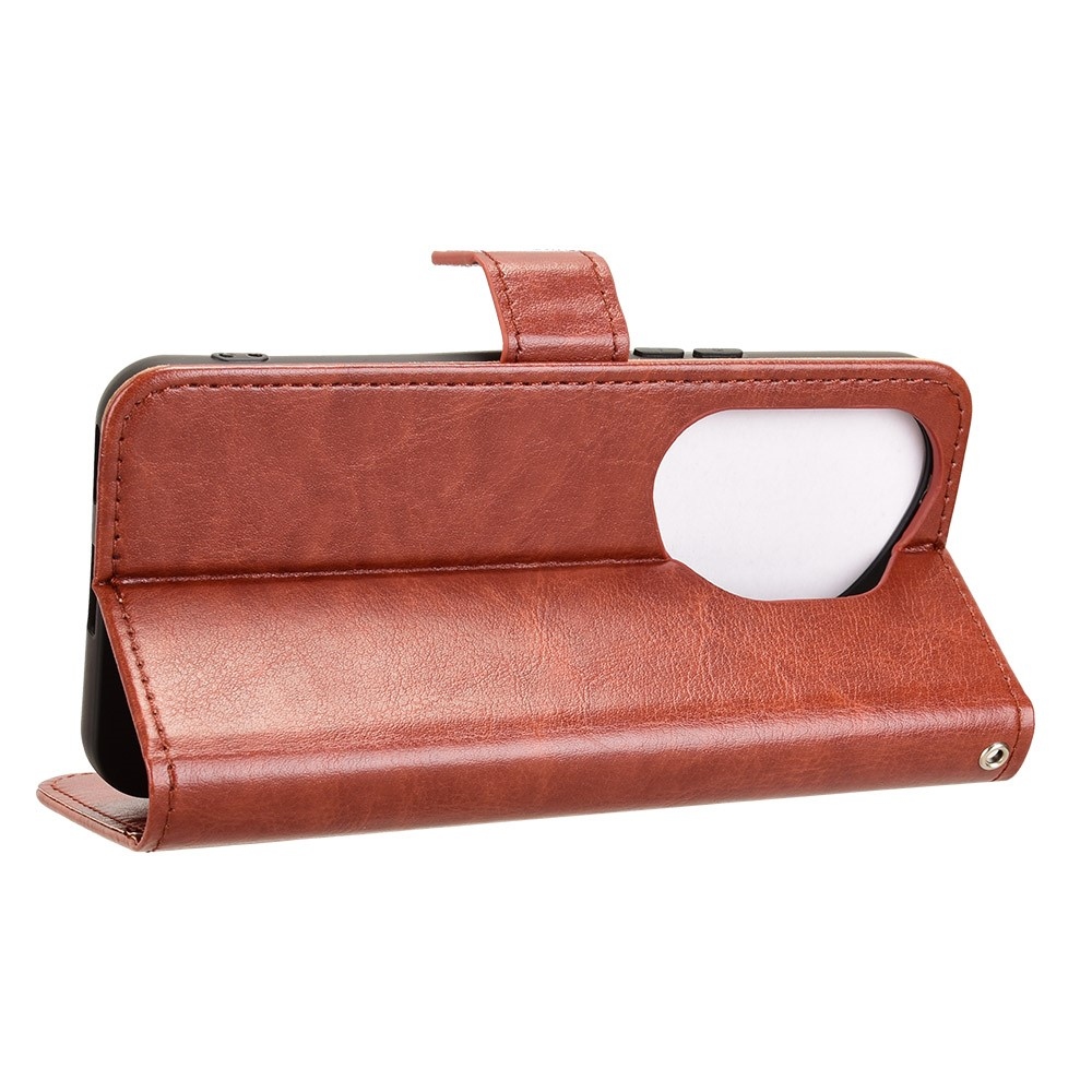 Crazy knižkové puzdro na Honor 400 Pro - hnedé