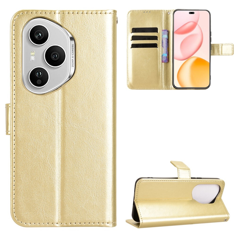 Crazy knižkové puzdro na Honor 400 Pro - zlaté