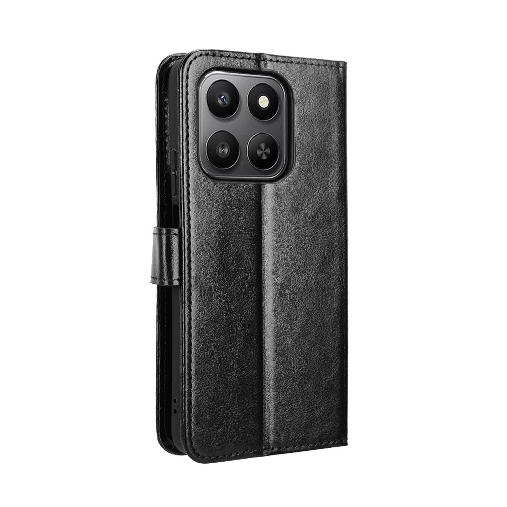 Crazy knižkové púzdro na Honor 400 Smart 5G/4G/Honor X7d - čierne