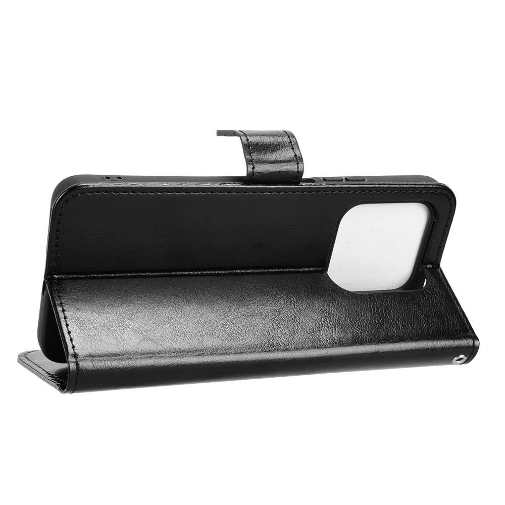 Crazy knižkové púzdro na Honor 400 Smart 5G/4G/Honor X7d - čierne