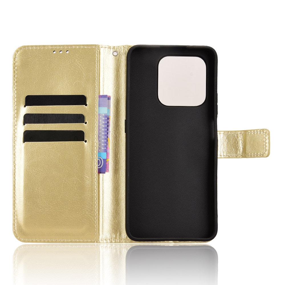 Crazy knižkové puzdro na Honor 400 Smart 5G/4G/Honor X7d - zlaté