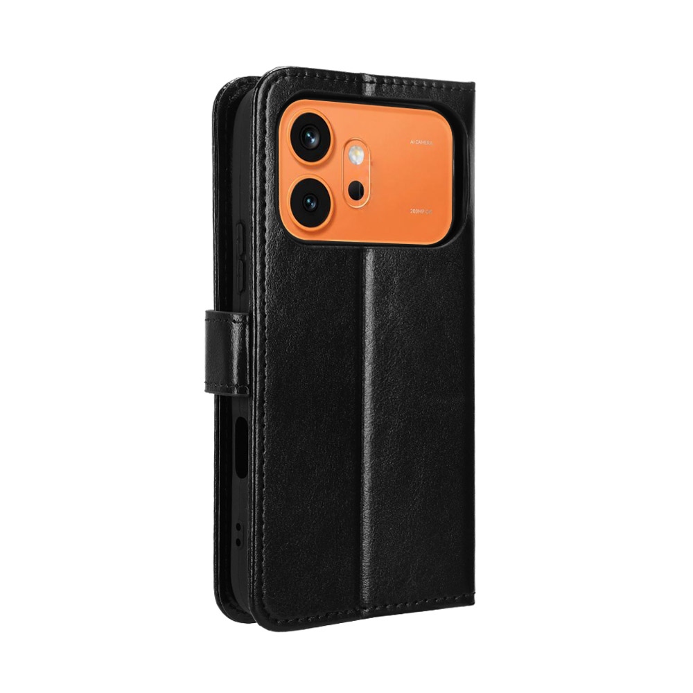 Crazy knižkové púzdro na Honor 600 Pro 5G/Honor 600 5G - čierne