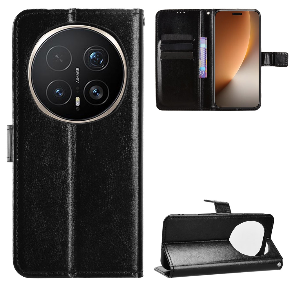 Crazy knižkové puzdro na Honor Magic 8 Pro 5G - čierne