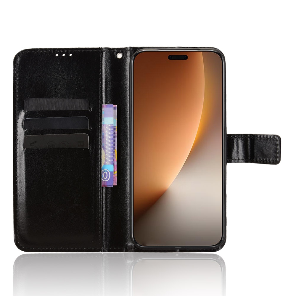 Crazy knižkové puzdro na Honor Magic 8 Pro 5G - čierne