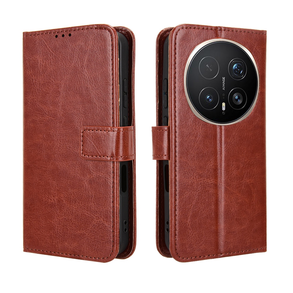 Crazy knižkové puzdro na Honor Magic 8 Pro 5G - hnedé