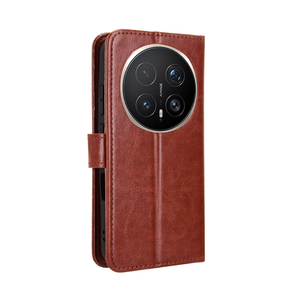 Crazy knižkové puzdro na Honor Magic 8 Pro 5G - hnedé