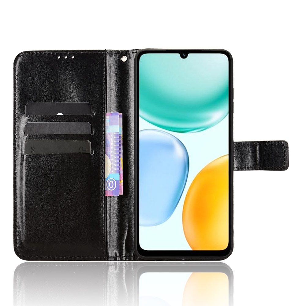 Crazy knižkové puzdro na Honor X5c Plus - čierne