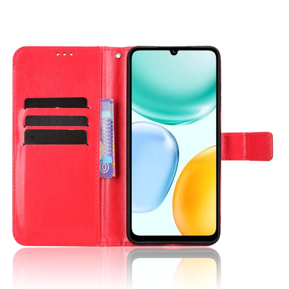 Crazy knižkové puzdro na Honor X5c Plus - červené