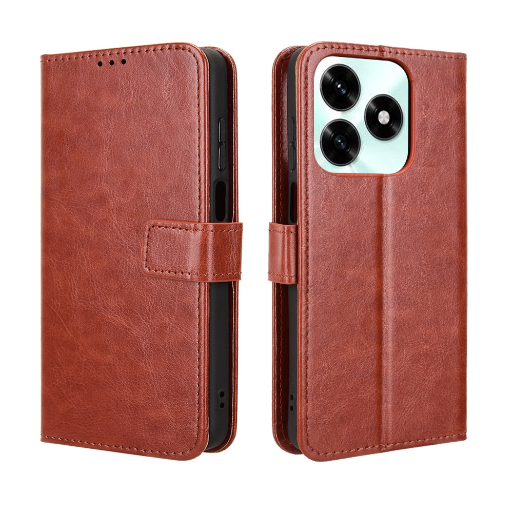 Crazy knižkové puzdro na Honor X5c Plus - hnedé