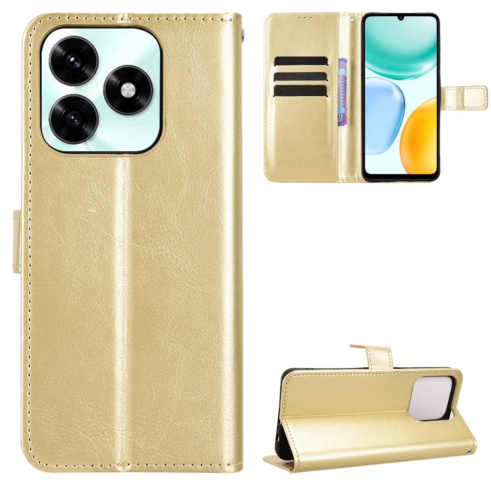 Crazy knižkové puzdro na Honor X5c Plus - zlaté