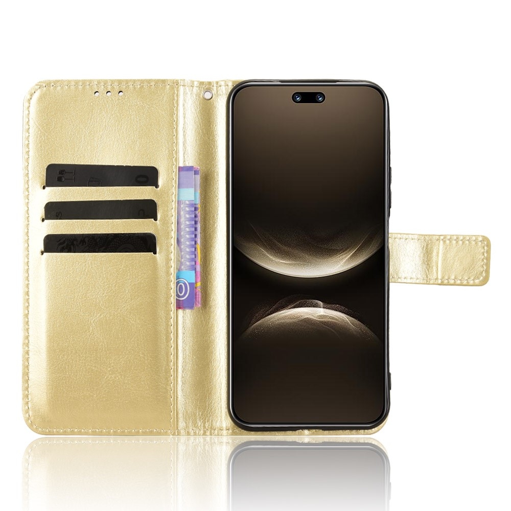Crazy knižkové puzdro na Huawei Nova 14 Pro 5G - zlaté