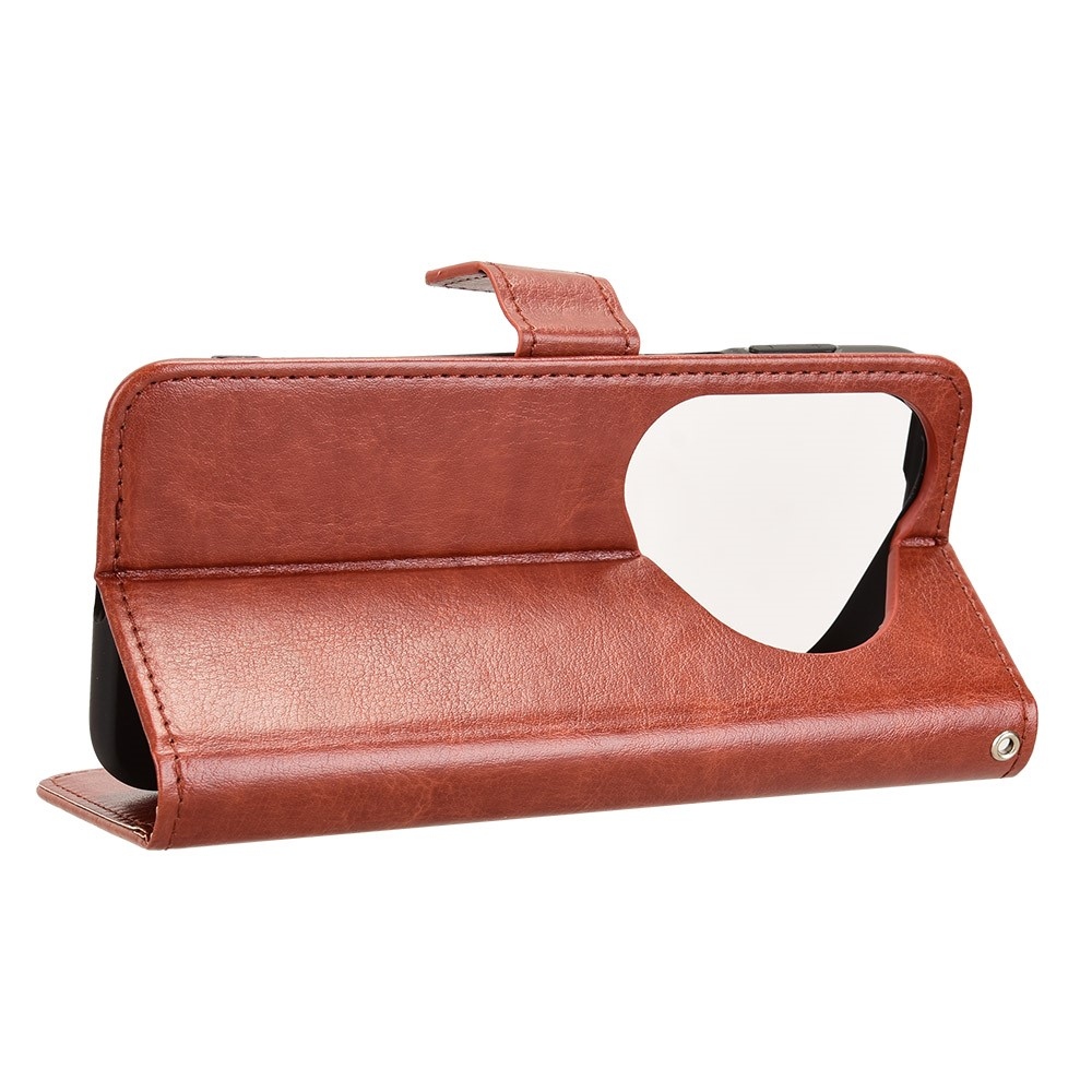 Crazy knižkové puzdro na Huawei Pura 80 Ultra - hnedé