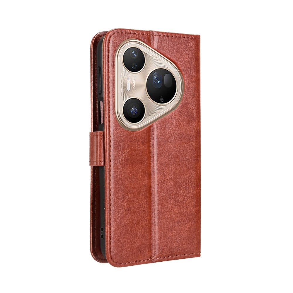 Crazy knižkové puzdro na Huawei Pura 80 Ultra - hnedé