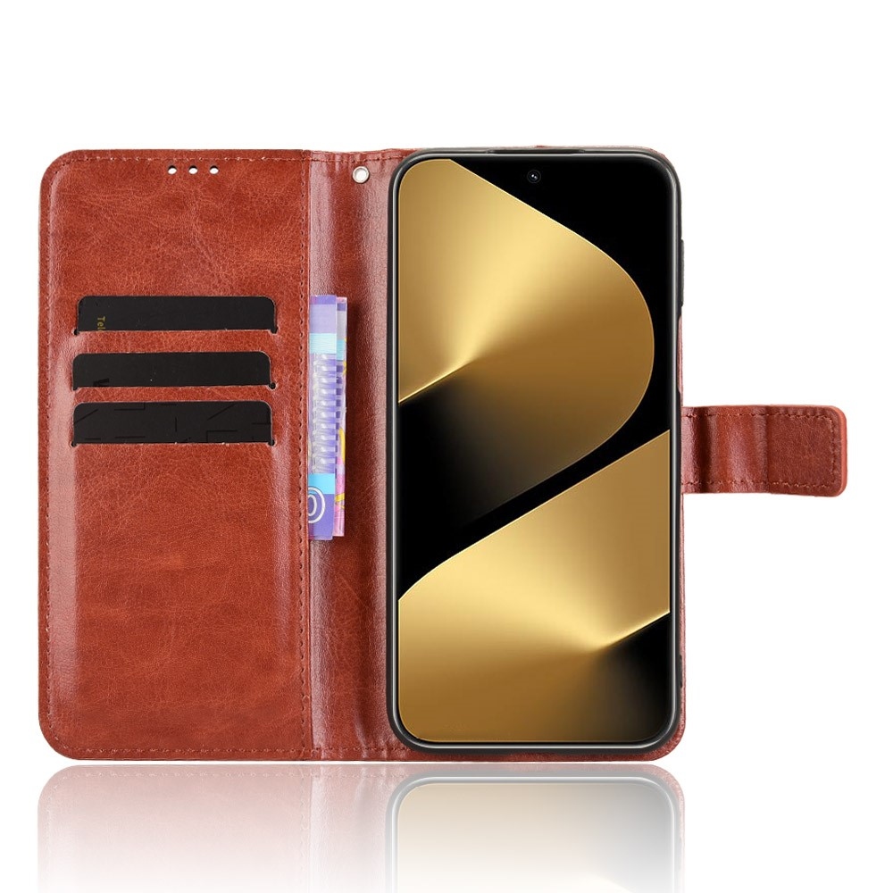 Crazy knižkové puzdro na Huawei Pura 80 Ultra - hnedé