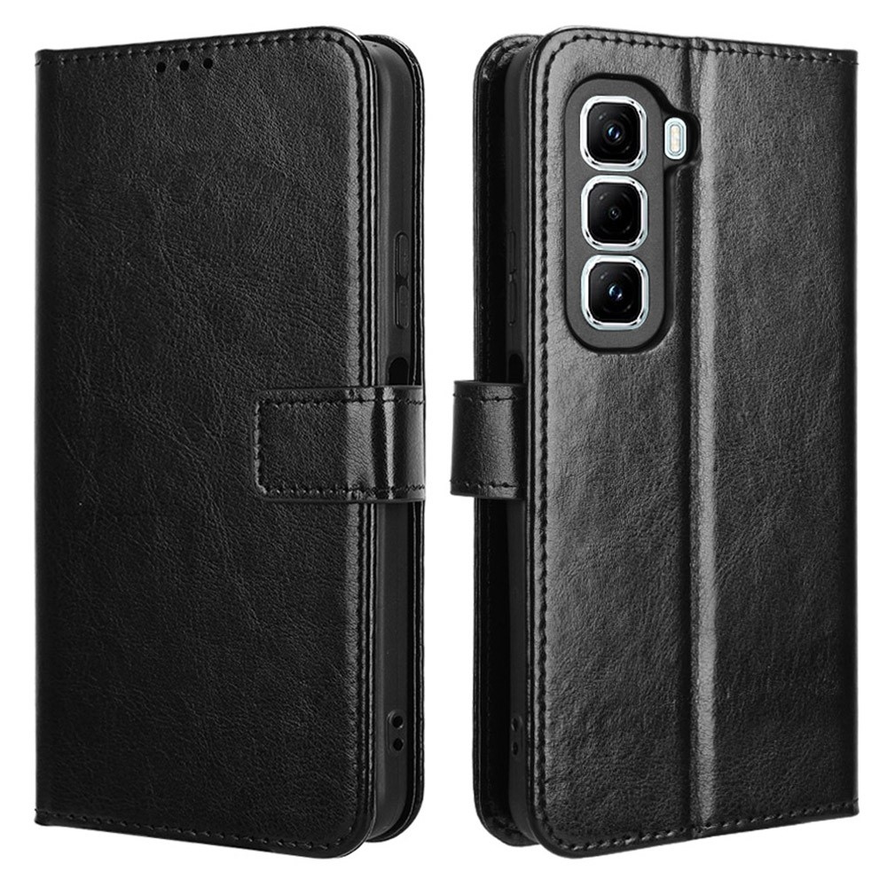 Crazy knižkové púzdro na Infinix Hot 50 Pro+ - čierne
