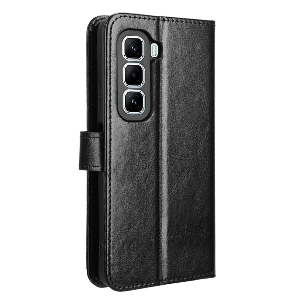 Crazy knižkové púzdro na Infinix Hot 50 Pro+ - čierne