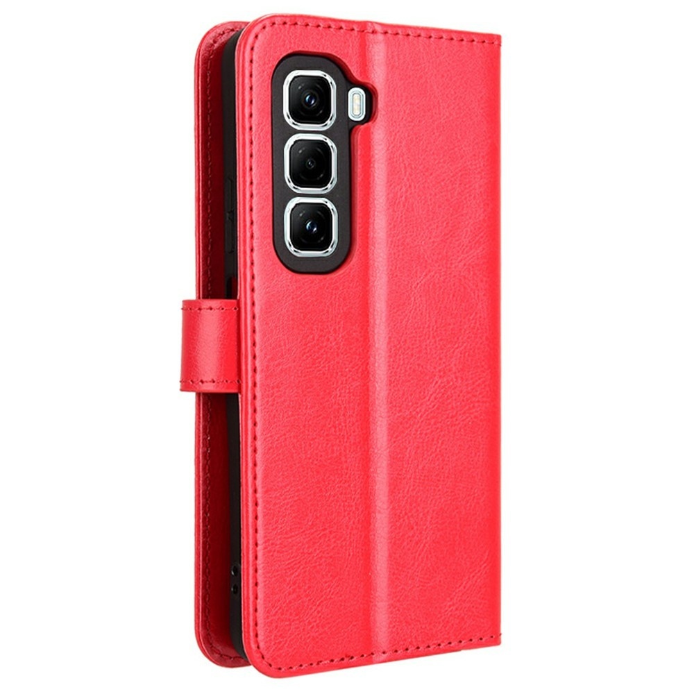 Crazy knižkové púzdro na Infinix Hot 50 Pro - červené