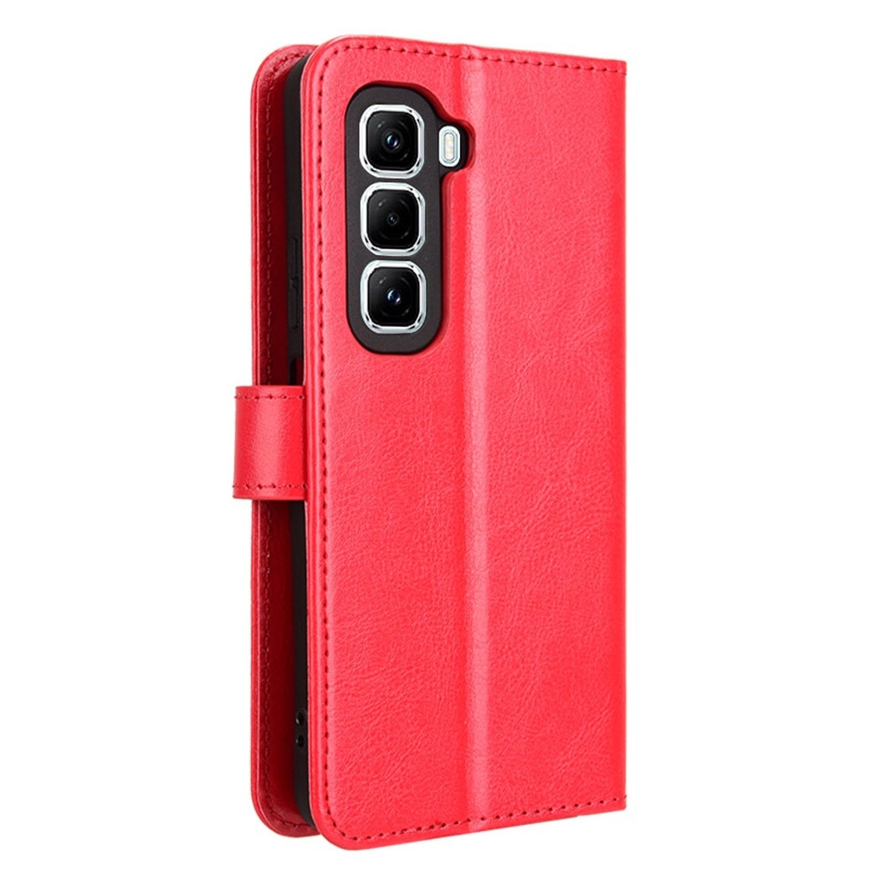 Crazy knižkové púzdro na Infinix Hot 50 Pro+ - červené