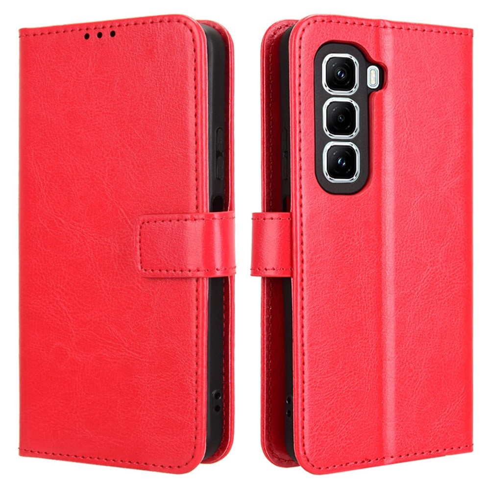 Crazy knižkové púzdro na Infinix Hot 50 Pro+ - červené