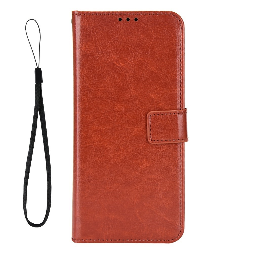 Crazy knižkové púzdro na Infinix Hot 50 Pro - hnedé