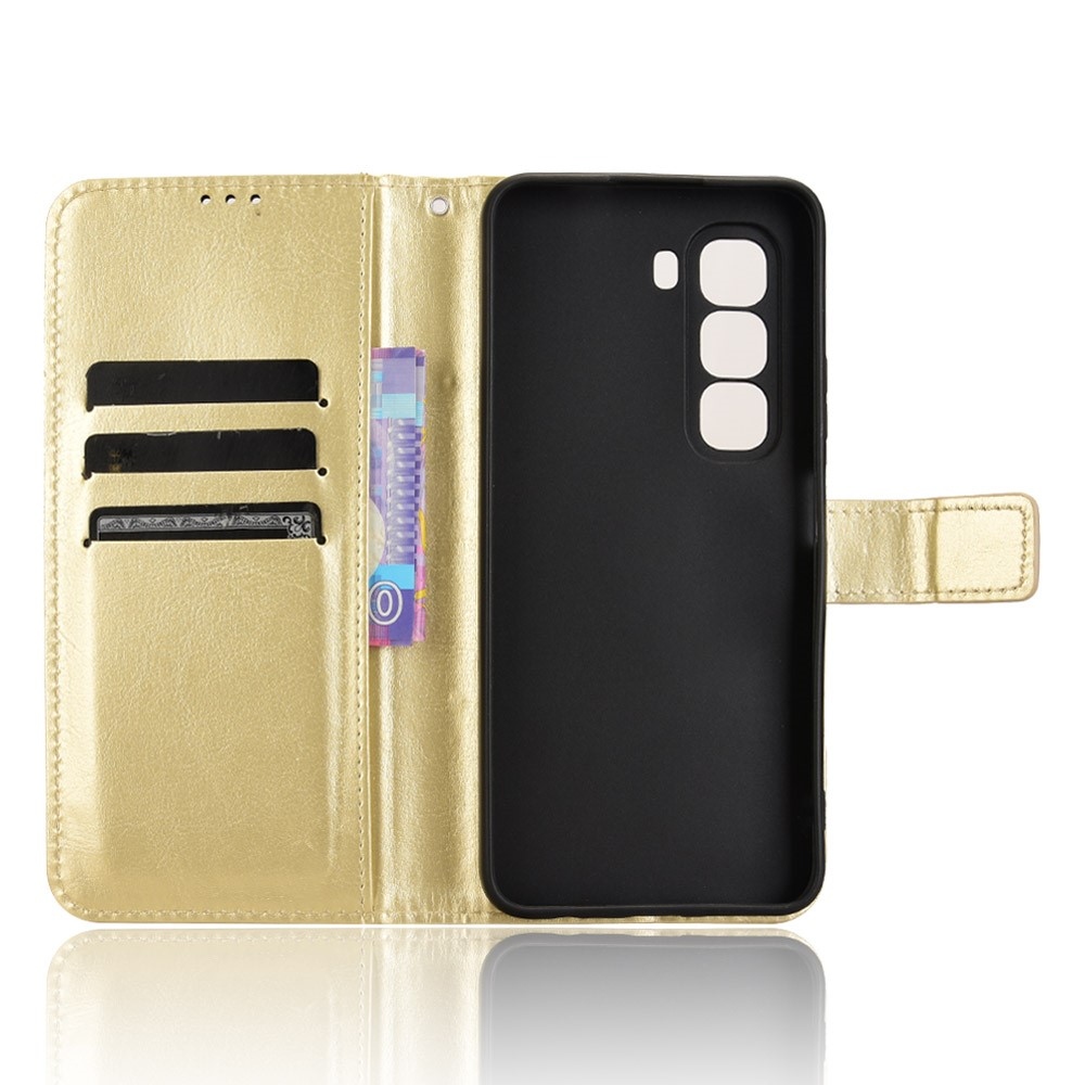Crazy knižkové púzdro na Infinix Hot 50 Pro+ - zlaté