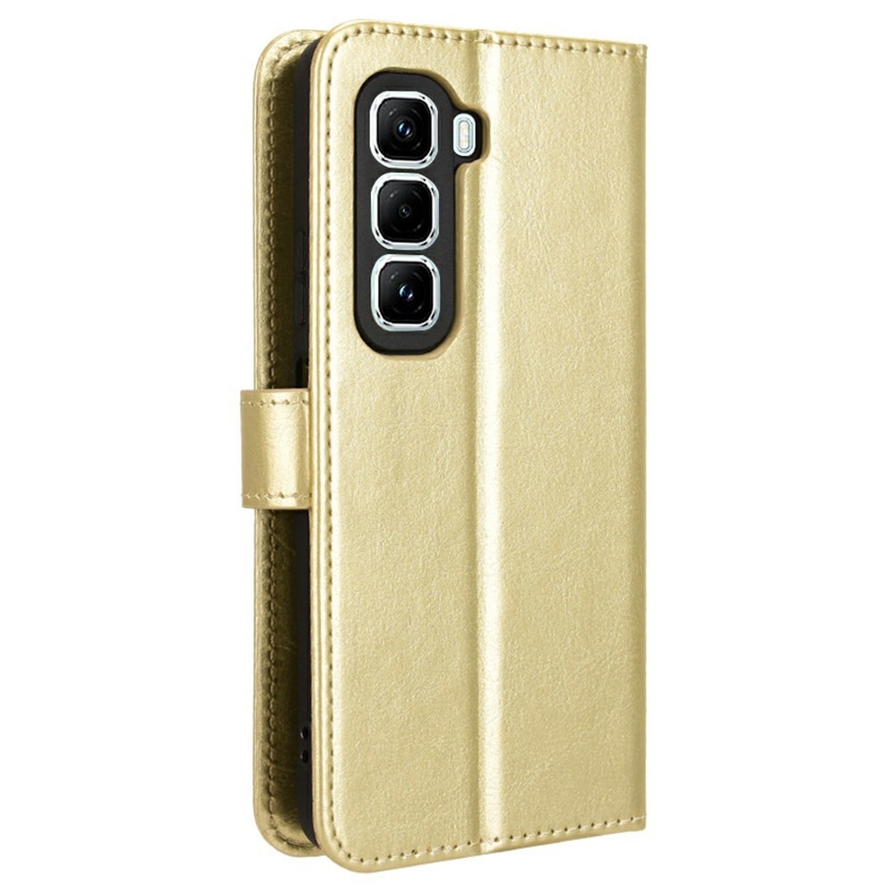 Crazy knižkové púzdro na Infinix Hot 50 Pro - zlaté