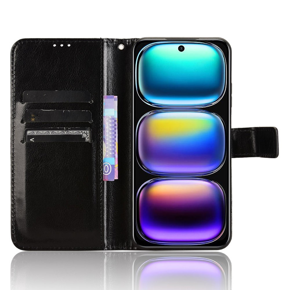 Crazy knižkové púzdro na Infinix Hot 50i/Smart 9 - čierne